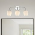 thumbnail image 2 of Designers Fountain Dita 23 inch 3-Light Brushed Gold Bathroom Vanity Light Fixture with Etched Opal Glass Shades, D289M-3B-BG, 2 of 7