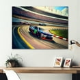 thumbnail image 2 of Designart Daytona Stock Car Racing Last Lap III Canvas Wall Art, 2 of 5