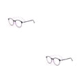thumbnail image 1 of Qarigey Montura de gafas de lectura para mujer, monturas de gafas flexibles, montura redonda antideslizante, gafas para miopía antiluz, color Púrpura Negro 2piezas, 1 of 6