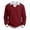 Wine,#043, variant on Pullover Sweaters for Men Waffle Knit Fake Collar Long Sleeve Sweatshirt,M