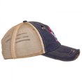 thumbnail image 4 of Pabst Blue Ribbon Logo Distressed Denim Trucker Hat, 4 of 5