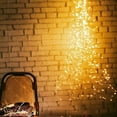 thumbnail image 3 of Solar Lights Outdoor Garden, 100 LED 10 Strand Copper Christmas Tree Lights , Waterproof Solar Waterfall Lights with 8 Modes for Patio Yards Pathway Tree Vines Lawn Holiday Party Decor ,Warm White, 3 of 8