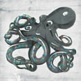 thumbnail image 2 of OnRei 15x15 White Modern Wood Framed Museum Art Print Titled - Octo Rings, 2 of 4