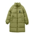 thumbnail image 3 of Winter Jackets for Women Long Down Alternative Coat Winter Warm Thigh Length Outerwear With Hood For Cold Weather Winter Coats for Women, 3 of 3