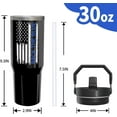 thumbnail image 2 of Firefighter Gifts 30 oz Tumbler with Top Handle and Flip Straw, Stainless Steel Double Walled Vacuum Insulated Cup, Fireman Retirement Graduation Birthday Gifts for Men Boys (1PC), 2 of 3