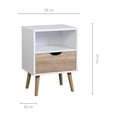 thumbnail image 2 of Buró Top Living Buró Nórdico Blanco y Beige, 2 of 7