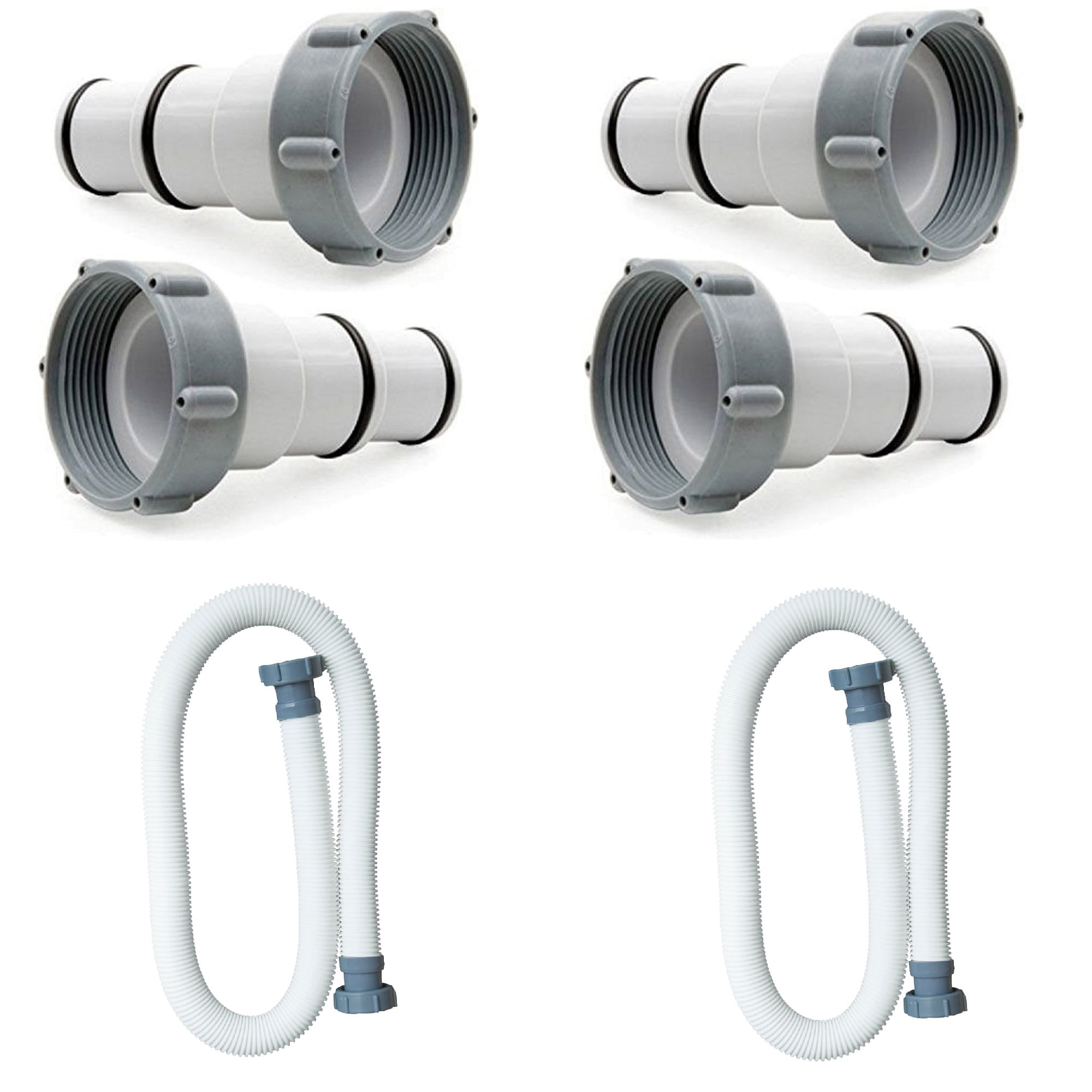 Details about   Intex Adapter B w/collar for Filter Pump & Saltwater Above Ground Swim Pool 2 pk 