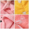 thumbnail image 5 of 5 Pack Microfiber Twist Hair Towel Wrap for Women College Students Dorm, Quick Dry Towelettes with Buttons, 5 Kids And Women'S Soft Dry Hair Towelettes with Embroidery, 5 of 9