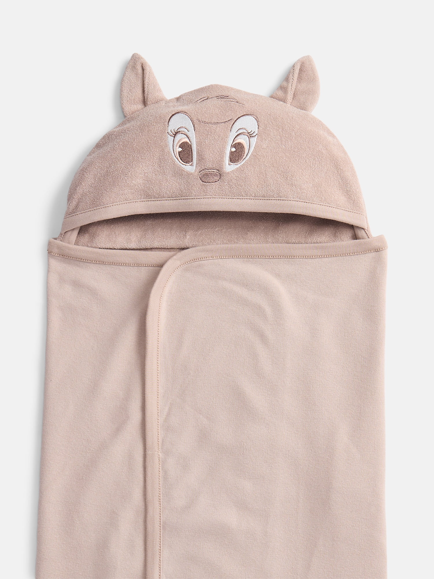Disney Bambi Infant Baby Bath Set with Hooded Towel and Washcloths, 3-Piece, One Size