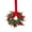 B-4Pcs# Red Bow, variant on 2Pcs Mini Artificial Christmas Wreath with Red Bow,12" Small Evergreen Norfolk Pine Wreaths for Front Door Window Fireplace Mantel Cabinet Indoor Home Decor