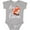 AC-Heather Grey, variant on Zero Fox Given Boys or Girls Baby Bodysuit