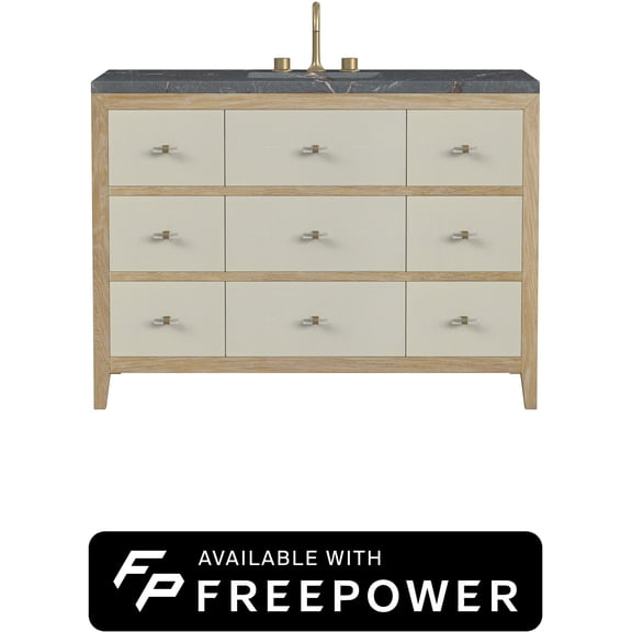 James Martin Vanities D604-V48-SHG-FPBL Celeste 48" Free Standing Single Basin Oak Wood