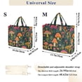 thumbnail image 2 of FORMRS Womens Corduroy Tote Bag Crossbody Shoulder Handbag with Pocket, Orange Mushroom, 2 of 7