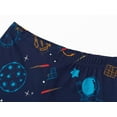 thumbnail image 5 of Beezizac Boys Pajamas Navy Blue Astronaut 2-Piece Snug-fit Short Sleeves & Pants PJ Set Kid Cozy Sleepwear Size 7, 5 of 7