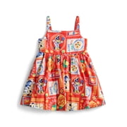 Minnie and Friends Toddler Girls Allover Print Sleeveless Dress, Sizes 12M-5T