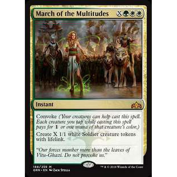 MtG Guilds of Ravnica Mythic Rare March of the Multitudes (Foil) #188