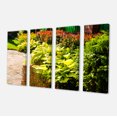 thumbnail image 2 of Modern Green Garden Design - Landscape Canvas Art Print, 2 of 3