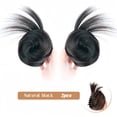 thumbnail image 2 of Extensions de Cheveux Synthétiques Raides Chignon Postiche Pince à Cheveux Queue de Cheval, 2 of 6