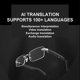 thumbnail image 2 of PPLDABNK Gafas De Traducción Inteligentes: Filtrado De BLU-Ray, Traducción En Tiempo Real En 150 Idiomas, Sonido Estéreo Envolvente De 360°, Control Táctil De Volumen Y Encendido Automático.,Black, 2 of 5