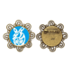 thumbnail image 1 of Año de conejos animal China Zodiac Broche de flores, regalo de joyería para mujeres y niñas Unbranded M, 1 of 3