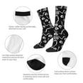 thumbnail image 3 of Bingfone Compression Socks for Women and Men Long Socks for Running Athletic Cycling Nurse- Skeletons Dancing, 3 of 6