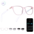 thumbnail image 3 of 2026 Upgraded AI Smart Glasses: ChatGPT, Real-Time Translation (164 Languages), Photochromic Lenses, Music & Hands-Free Calling, 3 of 13