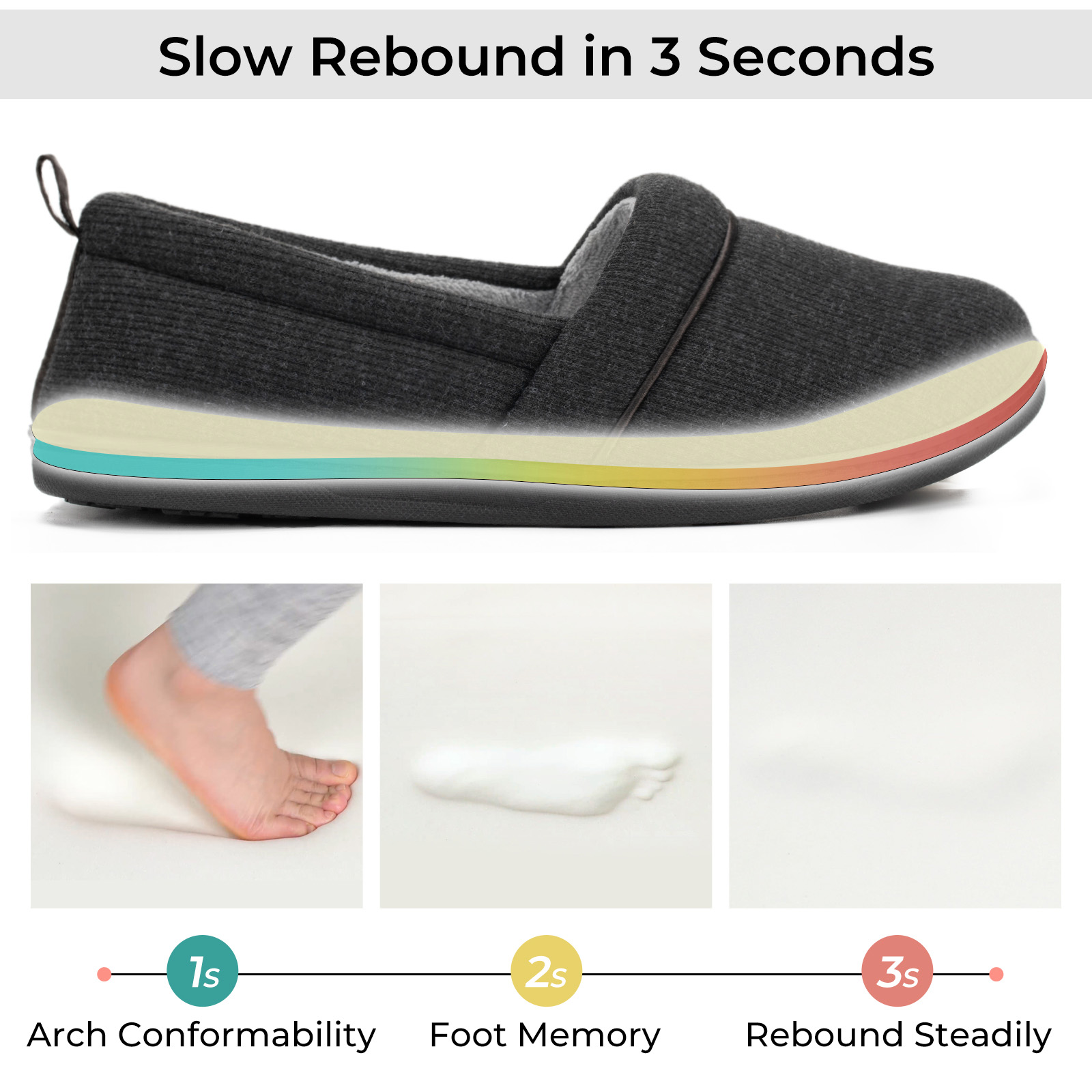 EverFoams Women's Memory Foam Loafer Slippers photo 3