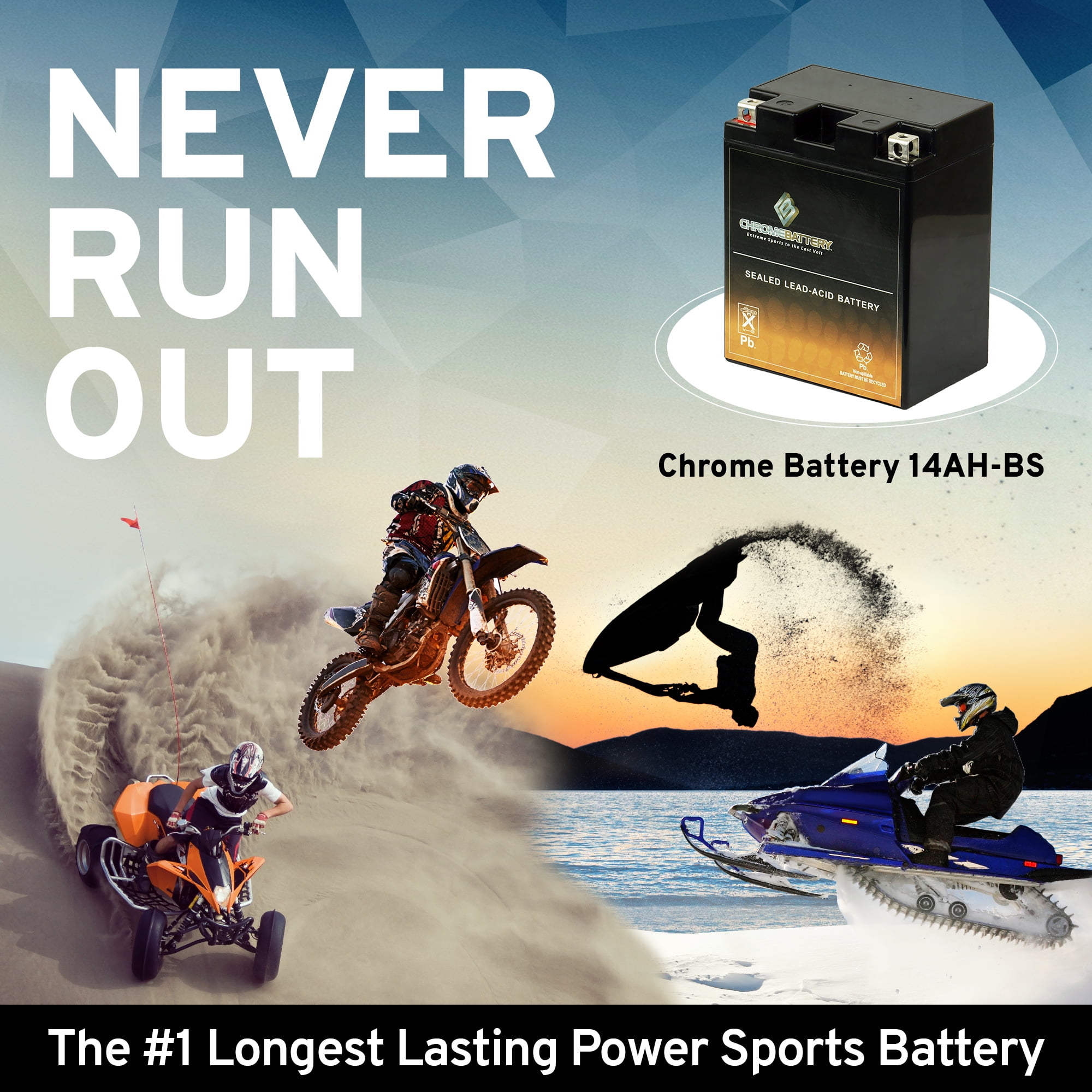 2014-2018 Polaris Sportsman 570CC ATV Replacement Battery