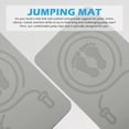 thumbnail image 3 of WHAMVOX 1Pcs Non Slip Exercise Mat TPE Grey Jump Rope Padded Mat Indoor Use, 3 of 8