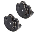 thumbnail image 1 of Cubiertas de portal exterior Jadeshay 2 Piezas Latón Negro 34,5 x 34 mm, 1 of 14