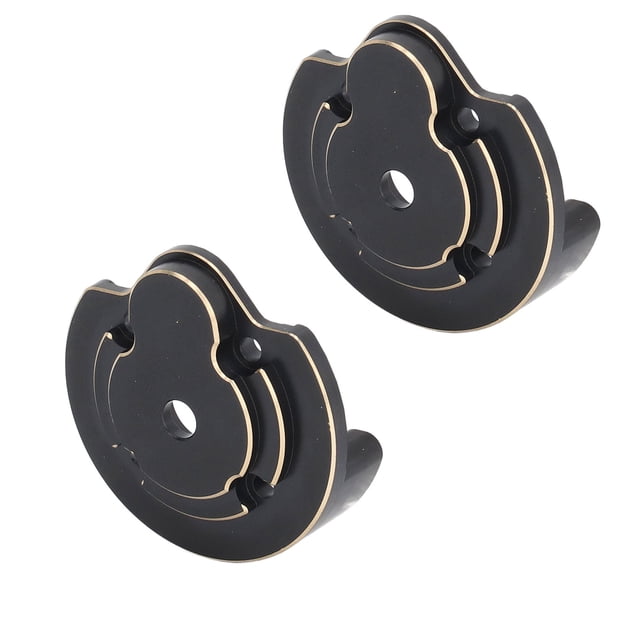 Cubiertas de portal exterior Jadeshay 2 Piezas Latón Negro 34,5 x 34 mm