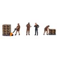 thumbnail image 2 of "UPS Driver and Workers" 7 Piece Figure Set for 1/64 Scale Models by Mini GT, 2 of 3