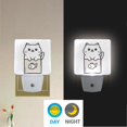 thumbnail image 2 of Yayeee LED Plug in Night Light for The Home with Auto Dusk to Dawn Light Sensors, 2 Pack, Beige Chubby Cat, 2 of 6