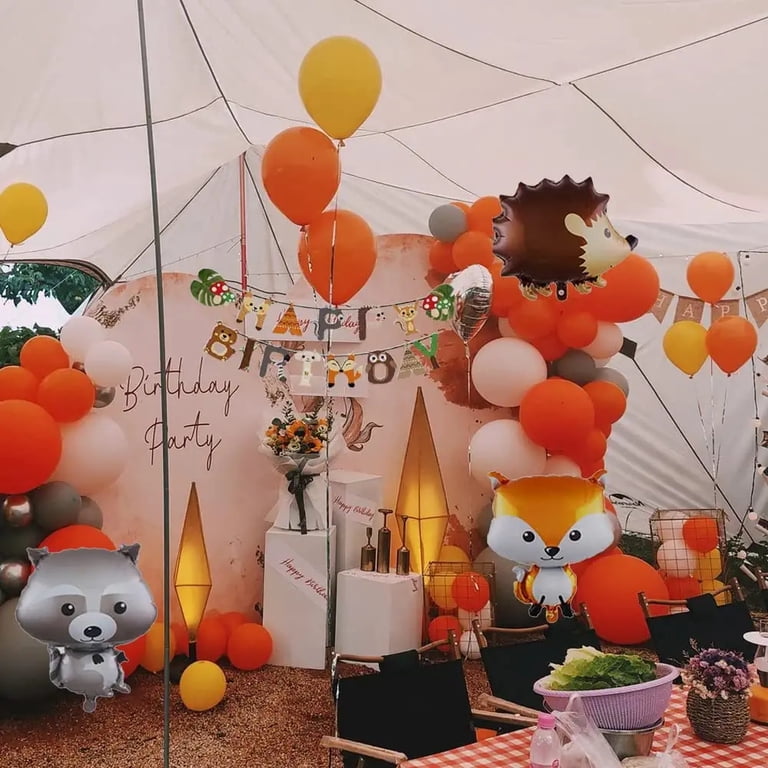 Forest Animals Foil Balloon - Hedgehog Shape, 49 Cm | Helium Or Air Fill, Multi-Color Party Decor