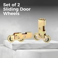 thumbnail image 6 of 2 Pcs Sliding Patio Door Tandem Roller Assembly,1-1/4 Inch Steel Ball Wheel Bearing, Adjustable Sliding Door Wheel Replacement for Sliding Glass Door Screen Door, 6 of 7