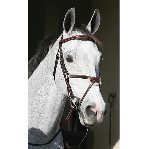 Henri de Rivel Pro Mono Crown Fancy Bridle Stress-Free Patent Piping