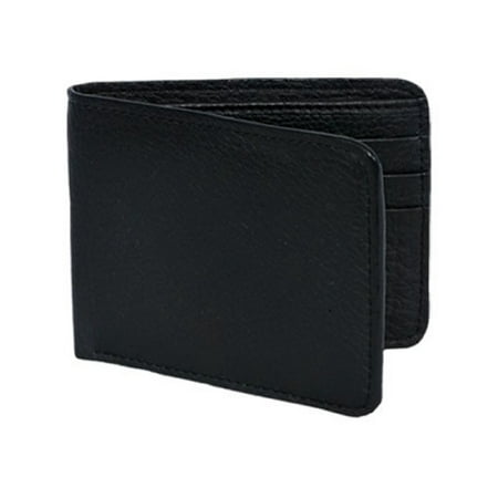 Los Altos - Genuine Black Elk Deer Hide Leather Bi-Fold Wallet - Exotic Leather Wallet - 0