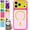 D, variant on Dopamine Color Block Case,for IPhone 17 Pro Max, Hard Shell,Color Block Design, Hard Shell, Shockproof, Magnetic Compatible, Vibrant Colors, Slim Fit
