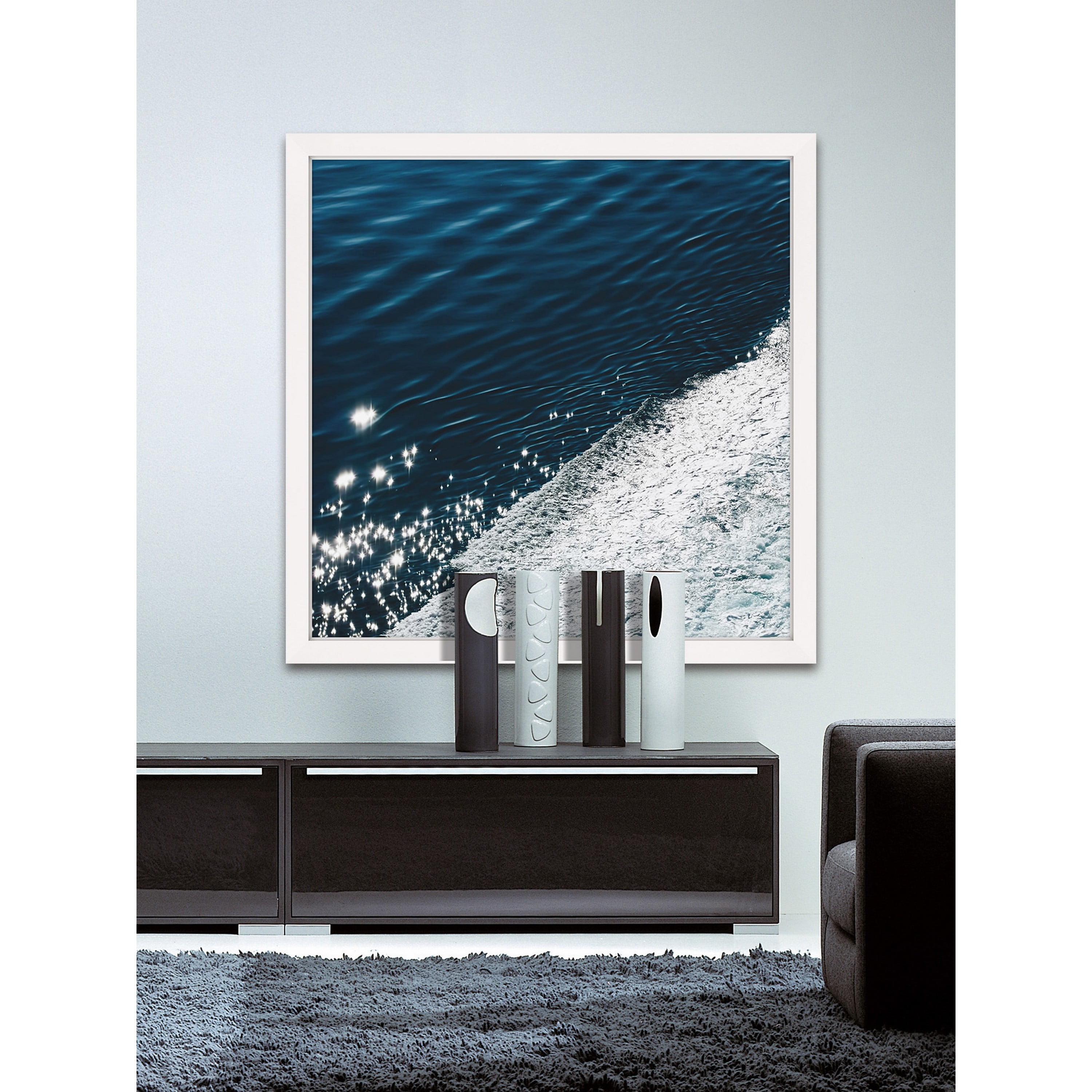 marmont hill "midnight blue velvet" by ingrid beddoes framed painting print