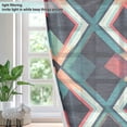 thumbnail image 4 of Yayeee Window Curtains Set of 2 for Living Room Light Filtering 63"x52", Green Abstract, 4 of 7