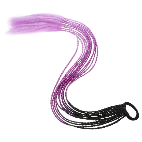 unbranded  Ponytail Extension Wigs Wavy Braiding Hair Pink Clips for Braids Women's