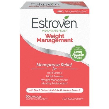Estroven Menopause Relief Weight Management Capsules, 60 Count