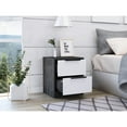 thumbnail image 4 of Living Room Nightstand With Metal Handle, Two Side Table In Oak / White, Stylish And Functional, Construction, Space Conscious Table, Stylish, Efficient Storage Solution, Laminated Particleboard, 4 of 4