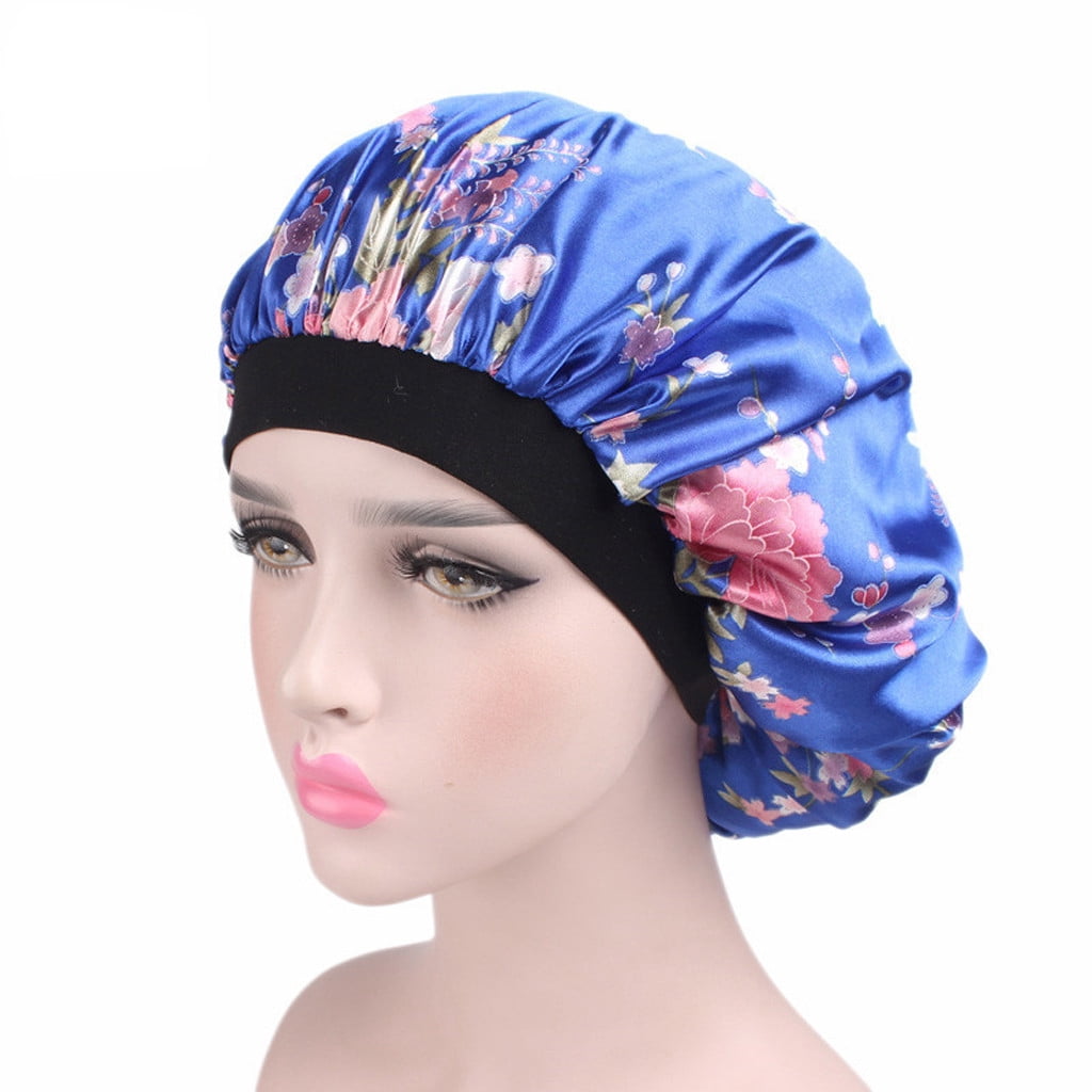 Soft Silk Hair Bonnet with Wide Band 