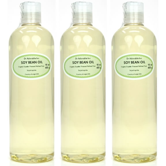 Dr Adorable - 48 oz - Soybean / Soy Bean Oil - Refined 100% Pure Organic Cold Pressed (3 of 16 oz)