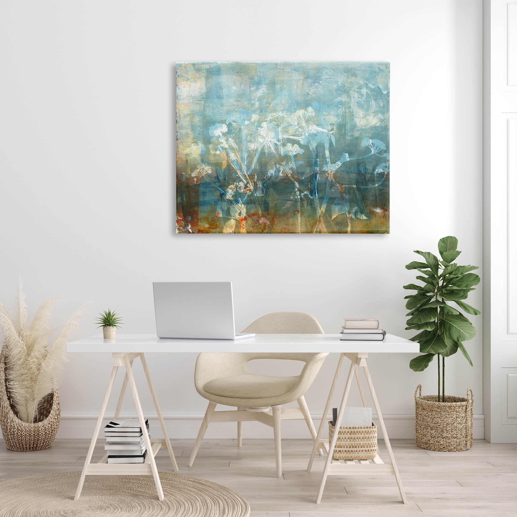 Stupell Industries Distressed Botanical Overlay Collage Graphic Art Gallery Wrapped Canvas Print Wall Art, Design by Liz St. Andre