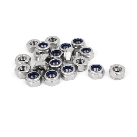 Écrous De Verrouillage Nylon 7/16-14 Acier Inoxydable 18-8 - Lot De 250 Pièces