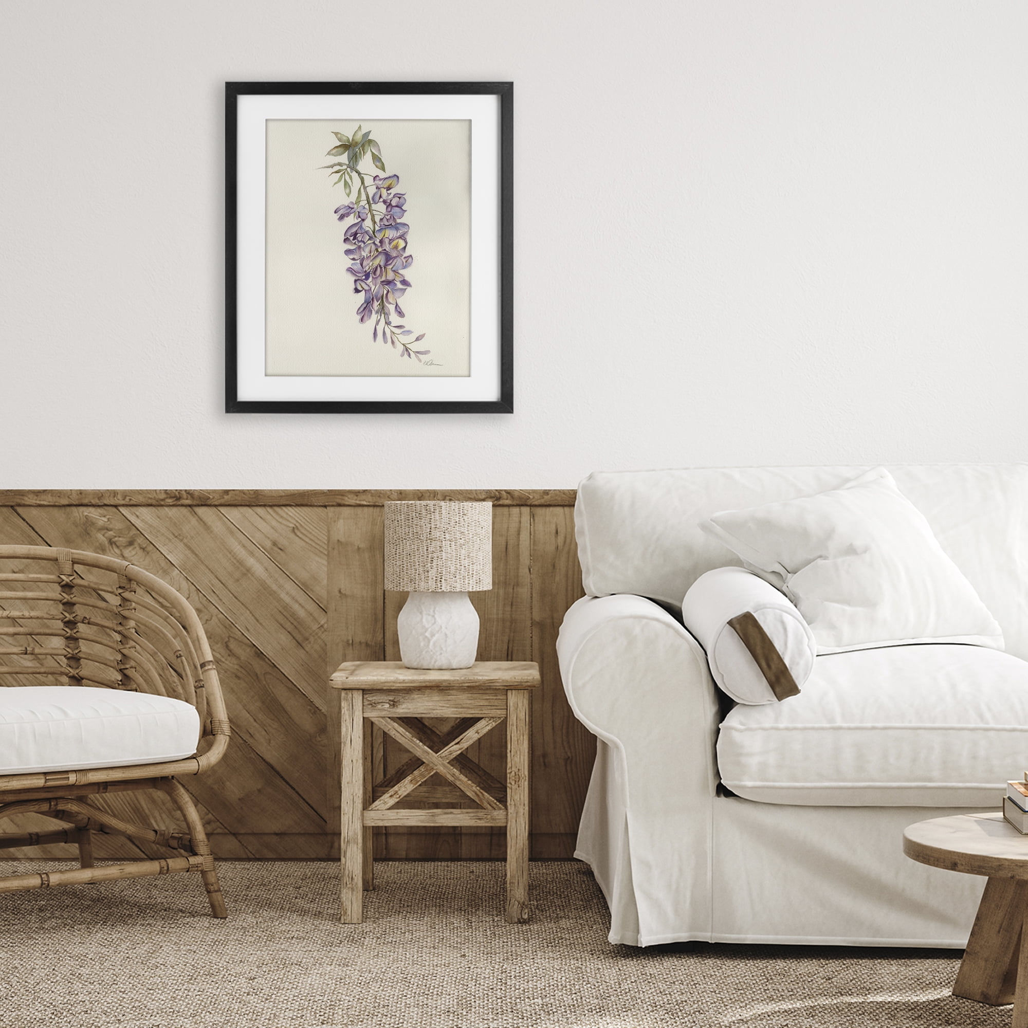 Stupell Industries Delicate Hyacinths Study Black Framed Print Under Glass, design by Cady Driver