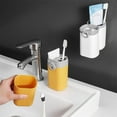 thumbnail image 3 of Toothbrush Case Wall Mounted Simple Toothpaste Container Multifunctional Dust Proof Sanitary Tool, 3 of 10