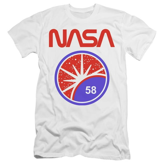 Nasa Stars Adult 30/1 T-Shirt White